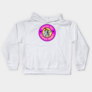 Smash The Gender Binary - Cute Rainbow Cartoon Kids Hoodie